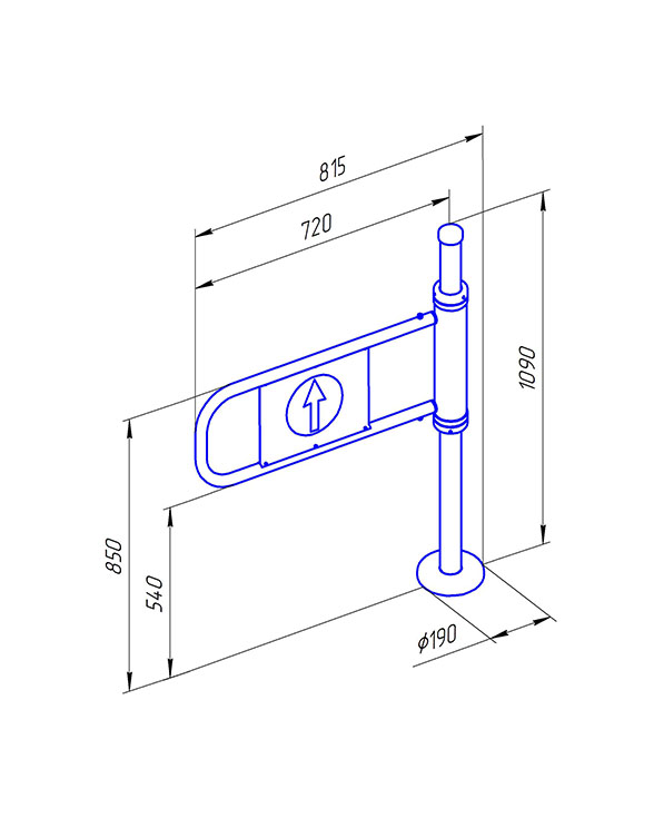 Ростов-Дон К21 лв ХРОМ Калитка (без дуги)