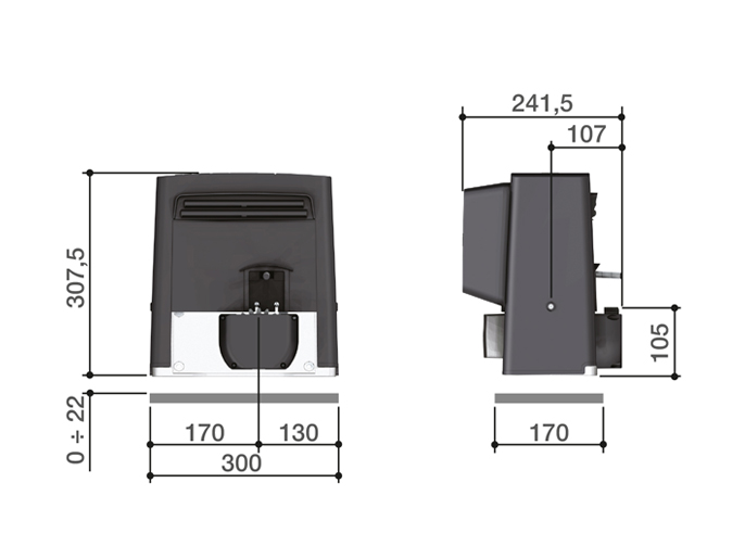 CAME BX 608 RC KIT combo Комплект автоматики для откатных ворот