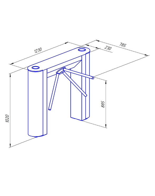 Ростов-Дон ТТ10М1/КП1пр-Н (искусственный камень) Турникет тумбовый