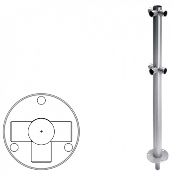 OXGARD ВЗР 1996Р04 Стойка ограждения съемная Т-образная 