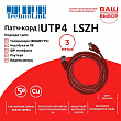 Technolink Патч-корд UTP4 cat 5e, 3,0м, ВС, LSZH, красный, литой коннектор
