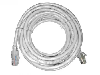 Netko Патч-корд UTP4 rj45-rj45, cat.6, 5.0м, BC, LSZH, серый, литой коннектор Optima