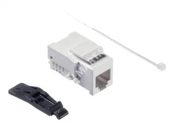 Netko Модуль Keystone неэкранированный, RJ11 (6p4c), без инструмента, KE, белый, 