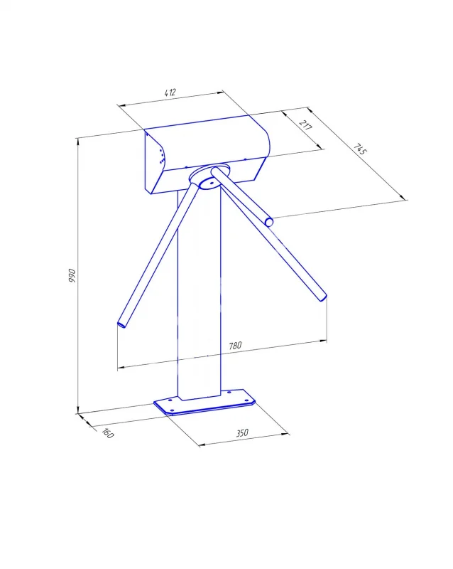 Ростов-Дон Т9М1-02 уличный вариант Турникет-трипод