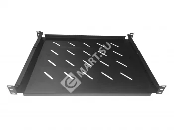 Netko Полка для шкафа глубиной 600 (444x350) с ушками, черный, 60 кг