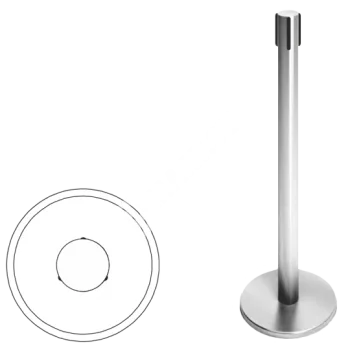 OXGARD ВЗР 2387.07 (2 метра черный) Стойка ограждения передвижная с ремнем 