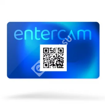Entercam Пластиковая карта с платежным QR-кодом