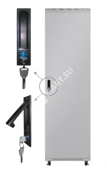 Netko Дверь для шкафа серии Expert 27U Ширина 600, металлическая, серая