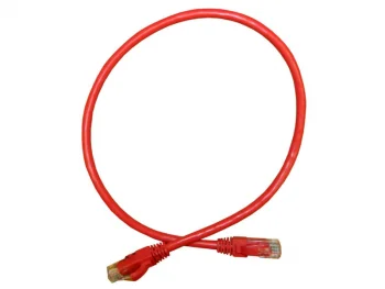 Netko Патч-корд UTP4 cat.6, 5.0м, литой коннектор, красный, CKC