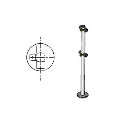 OXGARD с 2-я полупетлями Т-образн. (по 2 муфты слева и справа) ВЗР 1996.09.21 Стойка 
